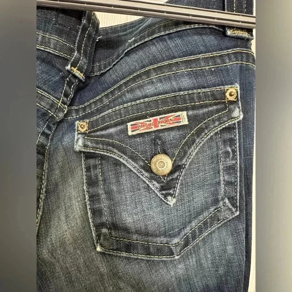 Hudson flare leg darker denim jeans - Picture 6 of 13